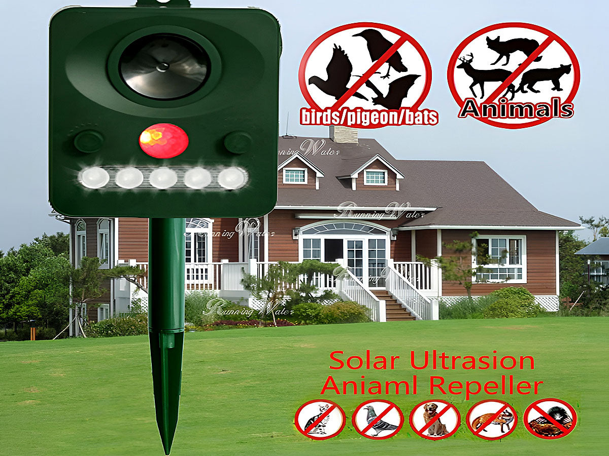 Insect Repeller Animal Repeller Ultrasonic Solar Powered