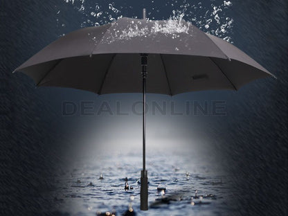 Black Double-Canopy Umbrella Windproof 150CM Large Auto-Open +Cover