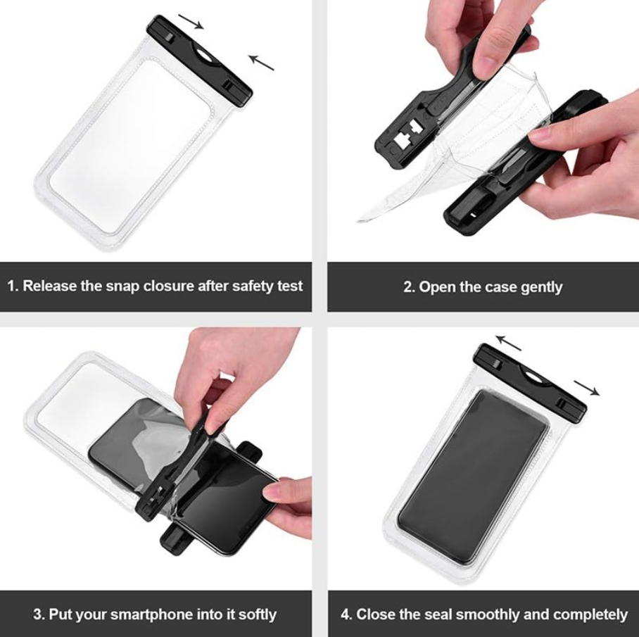 Universal Size IPX8 Underwater Waterproof Phone Bag for Mobile Phone