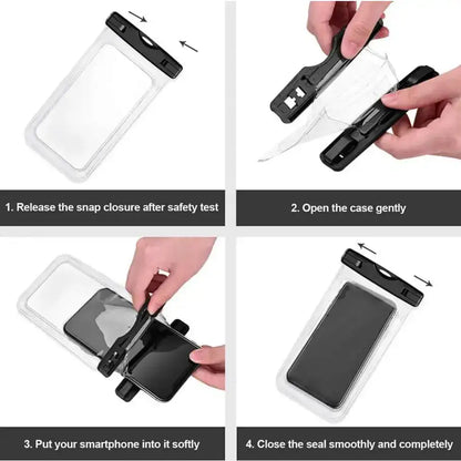 Universal Waterproof Phone Pouch | IPX8 Dry Bag for Swimming, Beach & Travel