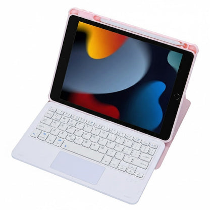 iPad 10.2 10.5 inch backlit and trackpad bluetooth keyboard with foldable Case