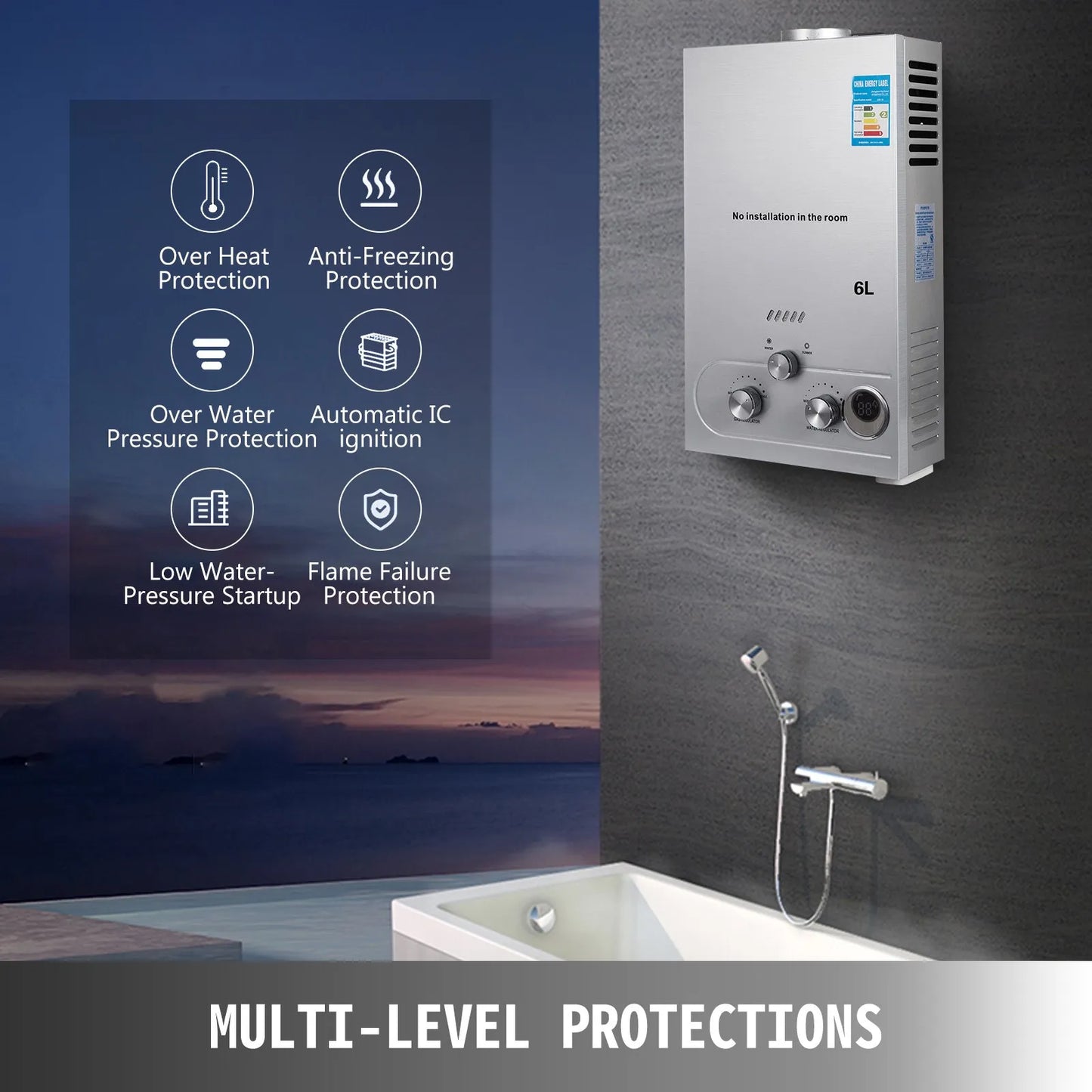Gas Water Heating 6L