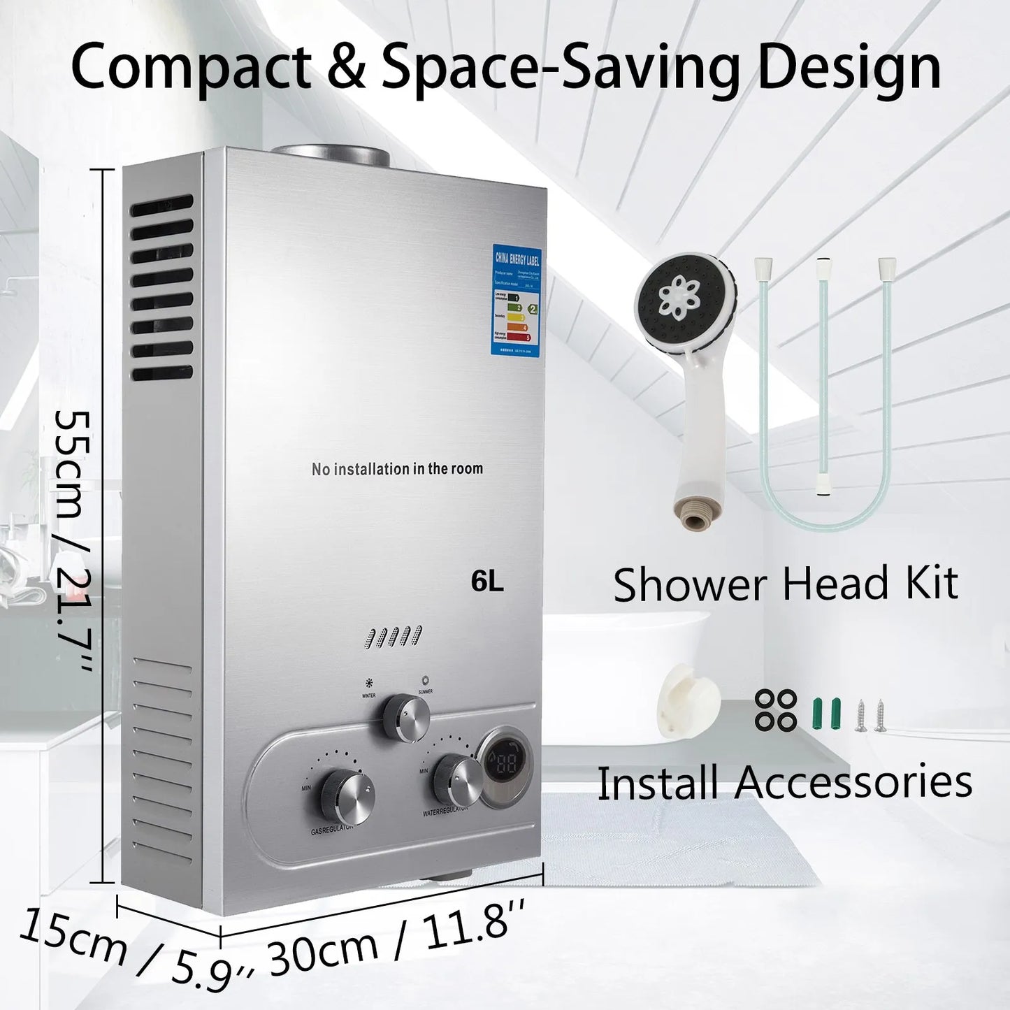 Gas Water Heating 6L