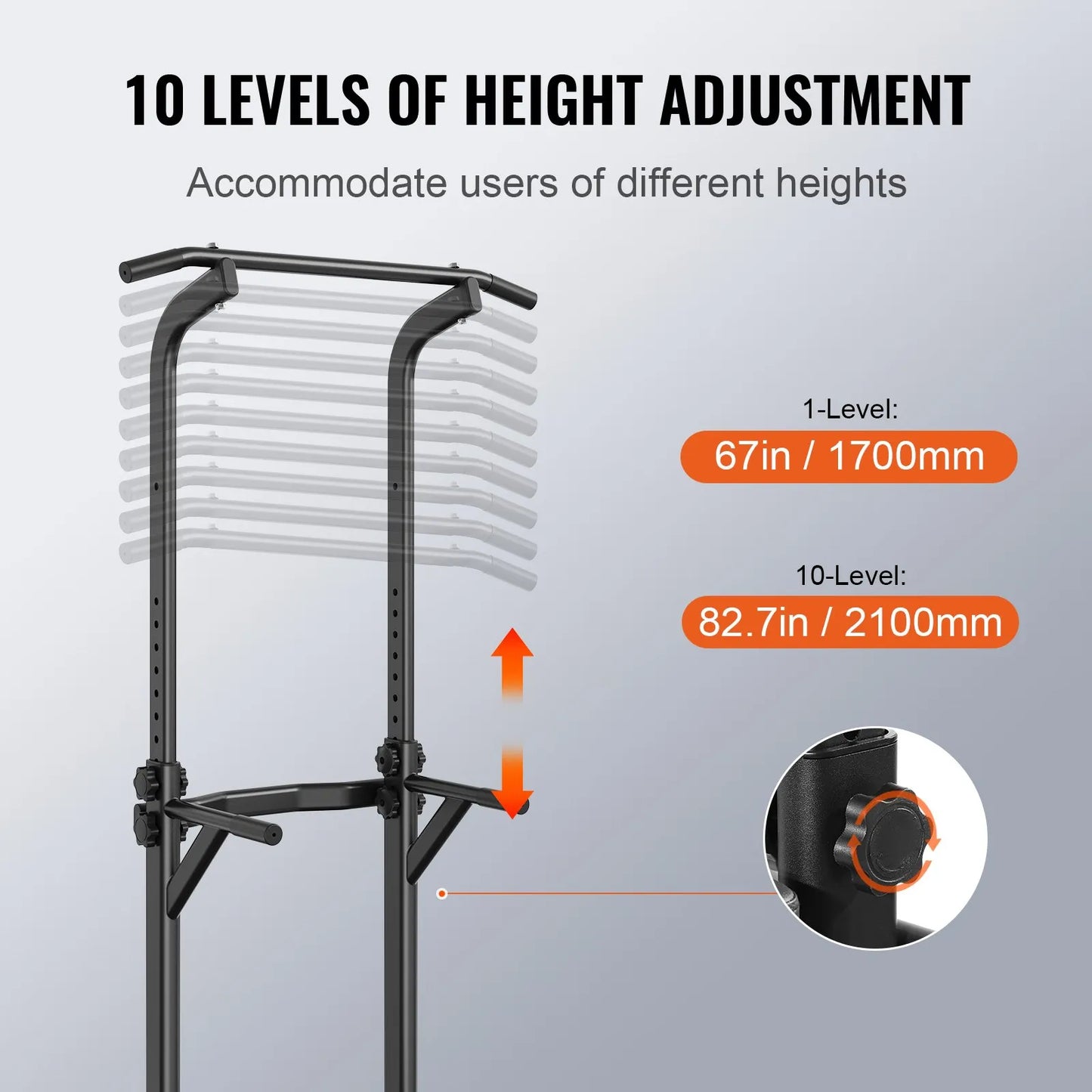 Adjustable Chin Up Pull Up Chin Up Station Workout