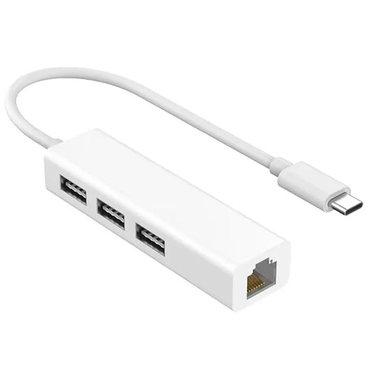 USB 3.0 Type-C Hub with Ethernet | Multi-Port USB Adapter for Laptop & PC