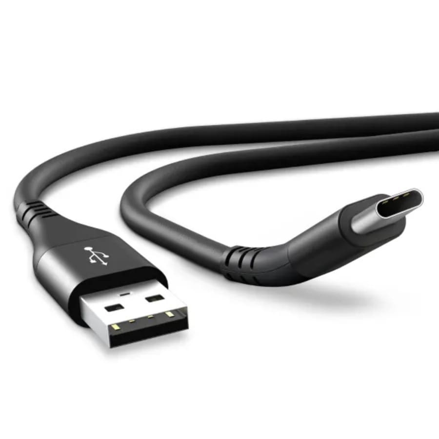USB-A to USB-C Charger Cable for Nubia Phones (Black) 1m