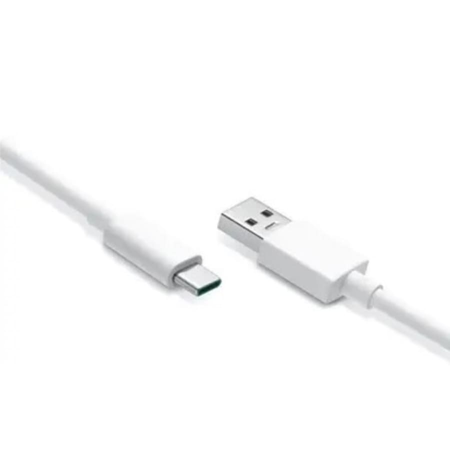 USB-A to USB-C Charger Cable for OnePlus Phones (White) 1m