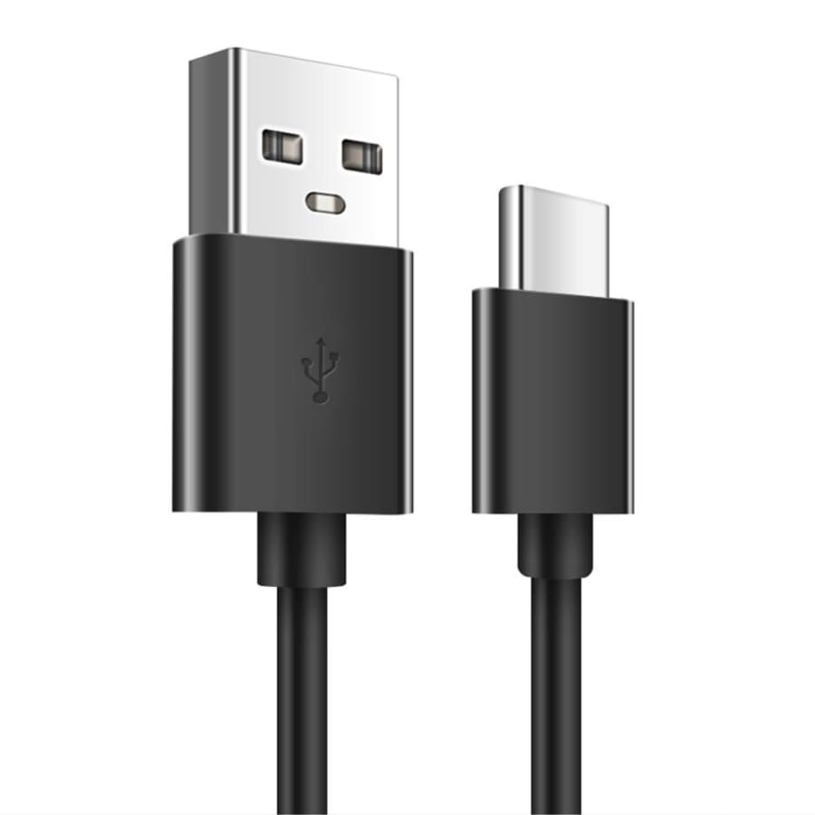 USB-A to USB-C Charger Cable for TCL Phones (Black) 1m
