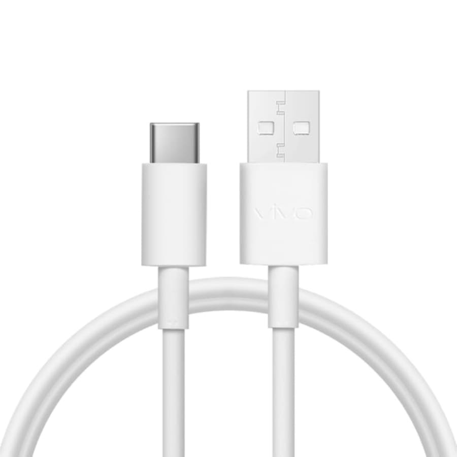 USB-A to USB-C Charger Cable for Vivo Phones (White) 1m