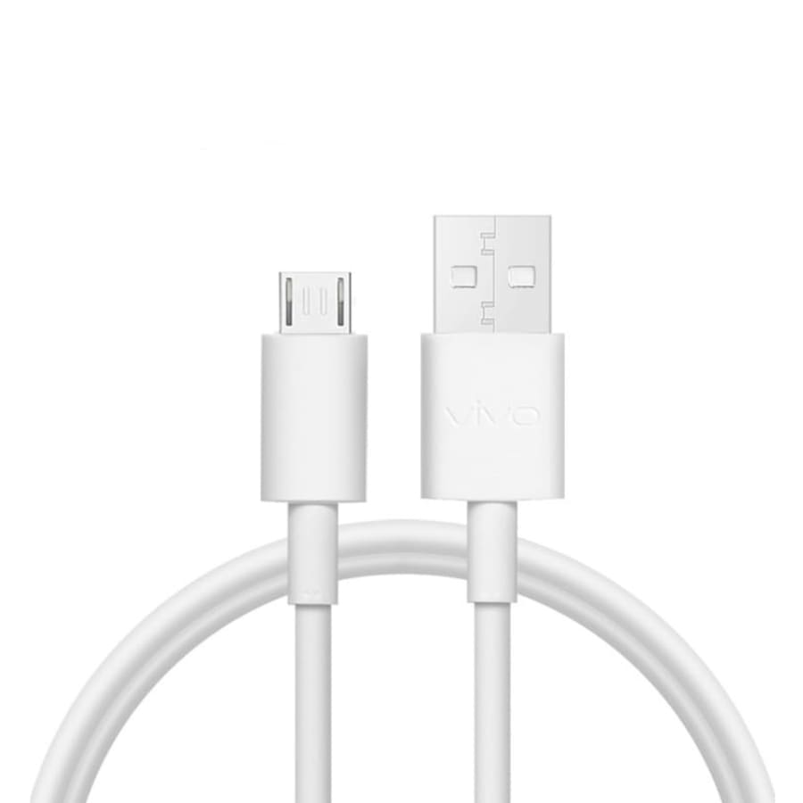 USB-A to micro-USB Charger Cable for Vivo Phones (White) 1m