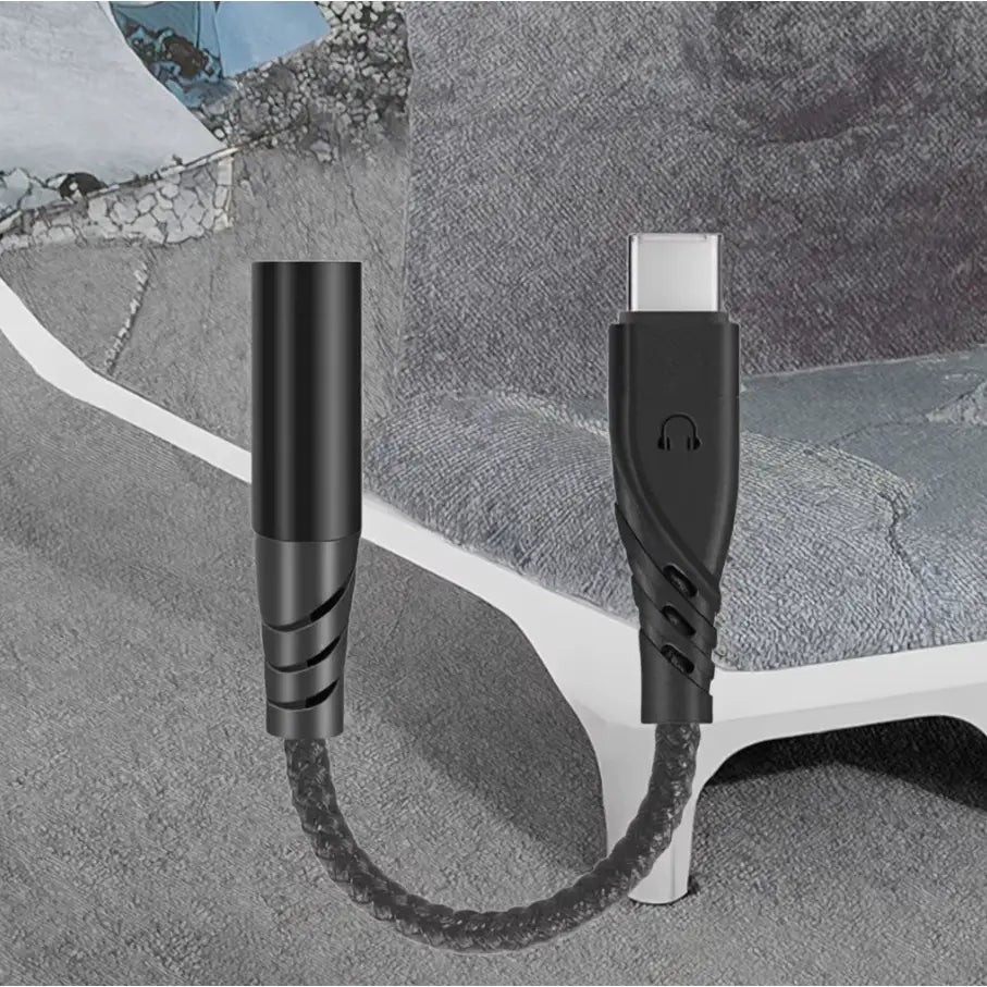 USB-C to 3.5mm Headphone Adapter | Type-C AUX Audio Dongle for Smartphones & Tablets