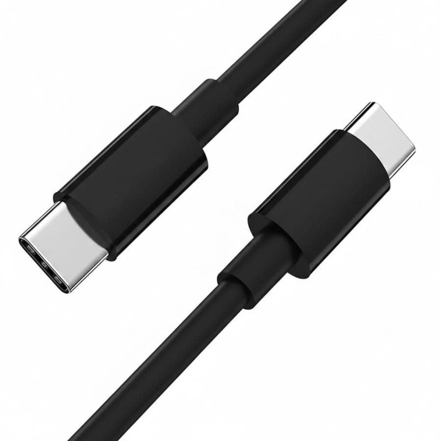 USB-C to USB-C Charger Cable for TCL Phones (Black) 1m