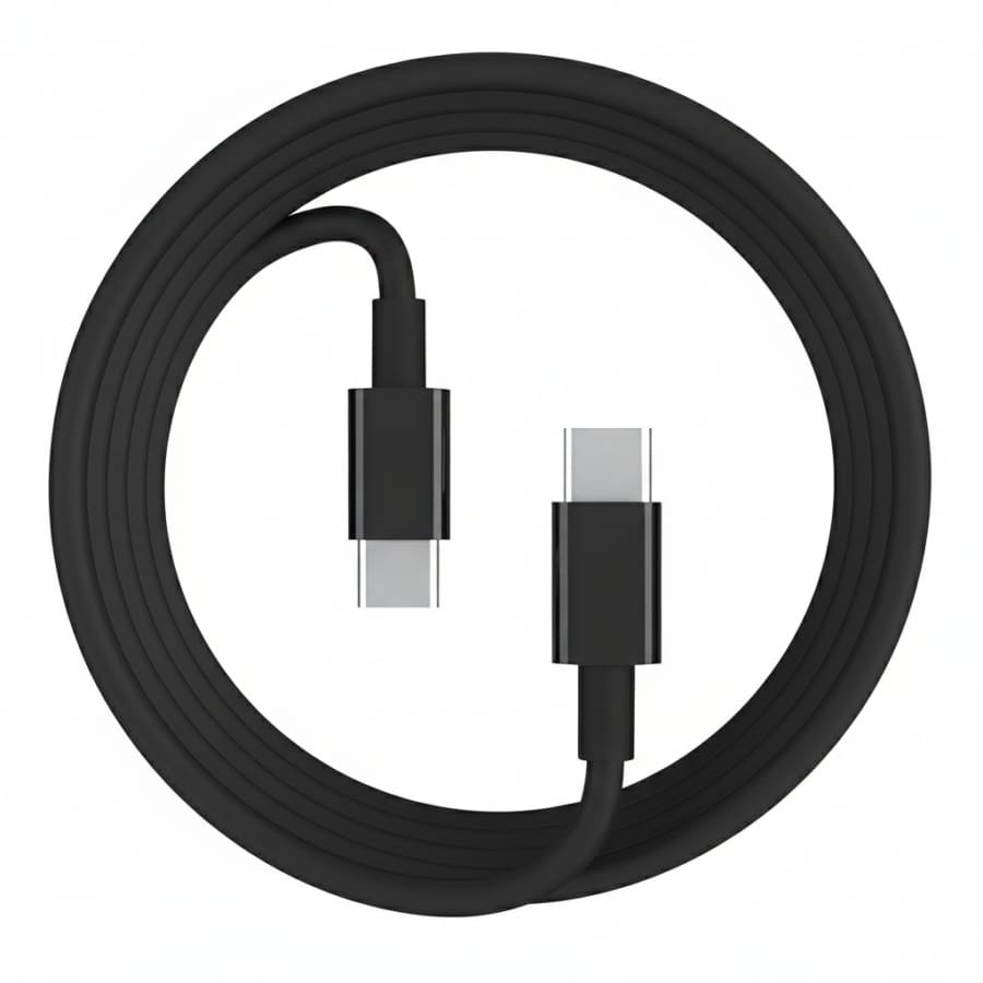 USB-C to USB-C Charger Cable for Vivo Phones (Black) 1m