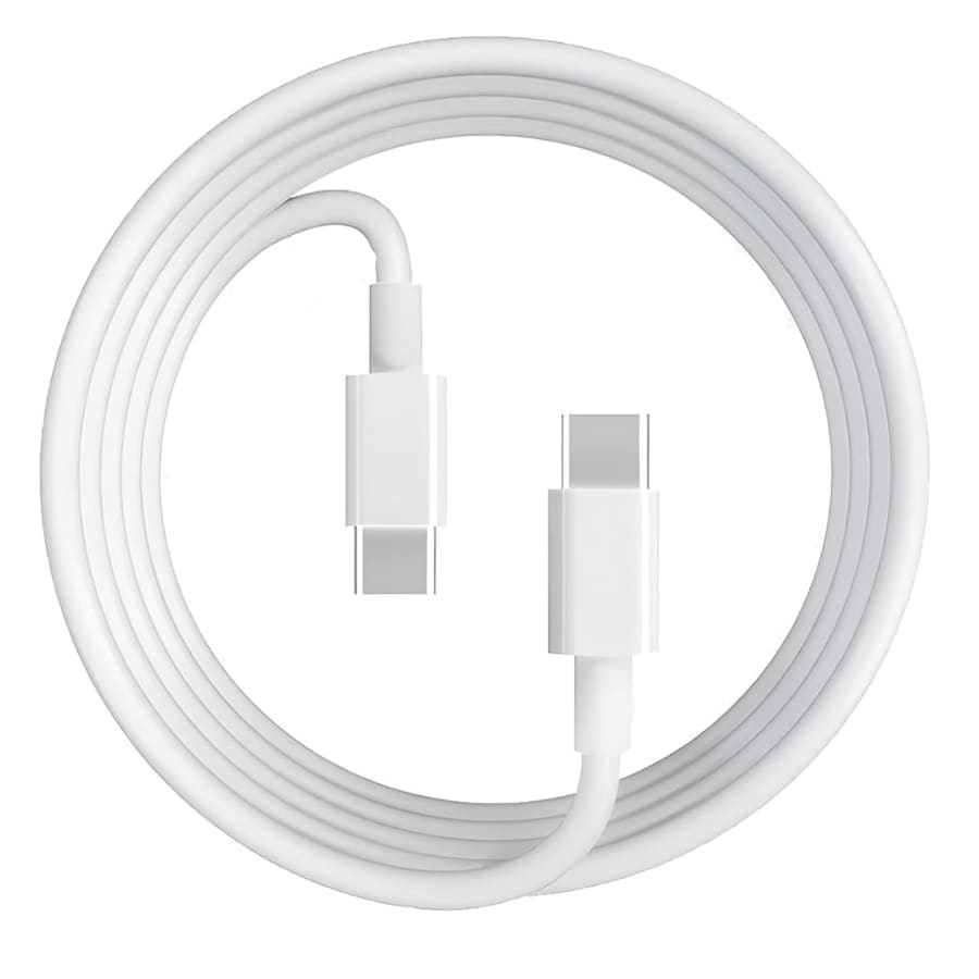 USB-C to USB-C Charger Cable for Vivo Phones (White) 1m