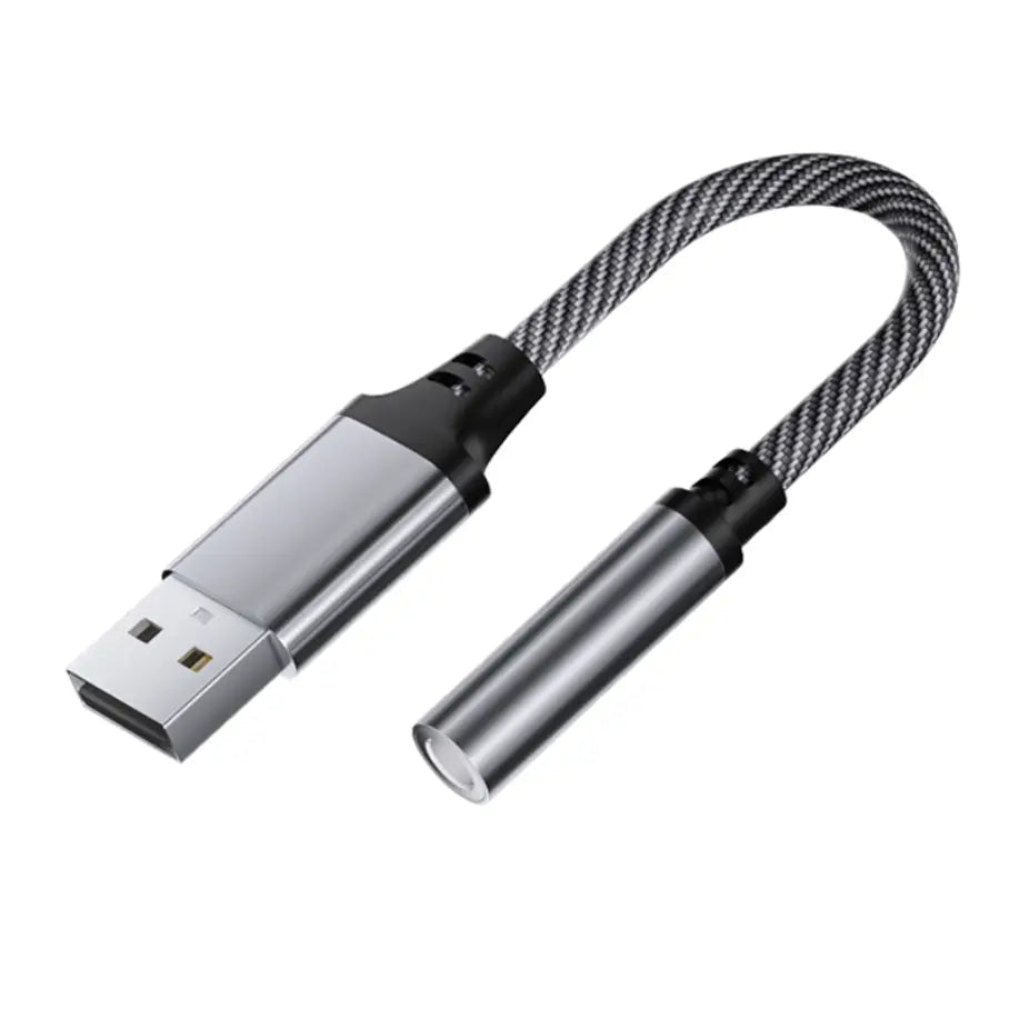 USB to 3.5mm Audio Adapter Cable for Car, Computer & Speaker (USB 3.5mm)