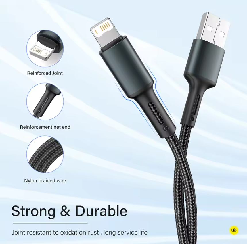 iPhone Fast Charging Cable 1M – USB to Lightning Charger Cable