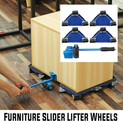 Furniture slider close up