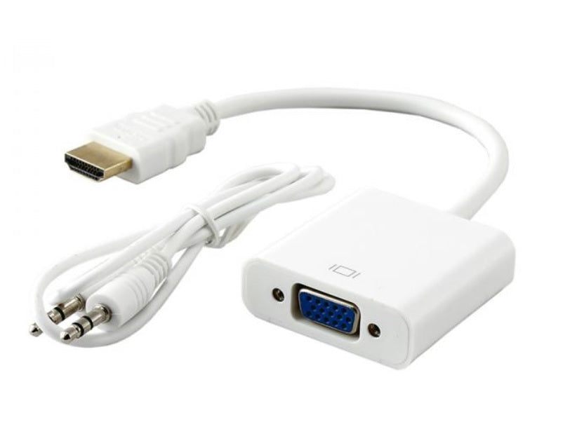 HDMI to VGA Cable Adapter with Audio Cable
