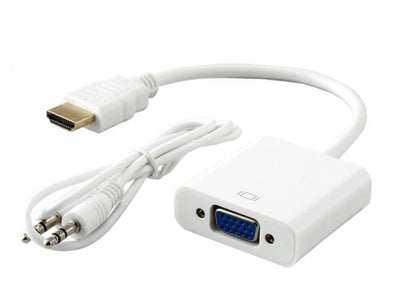 HDMI to VGA Cable Adapter with Audio Cable