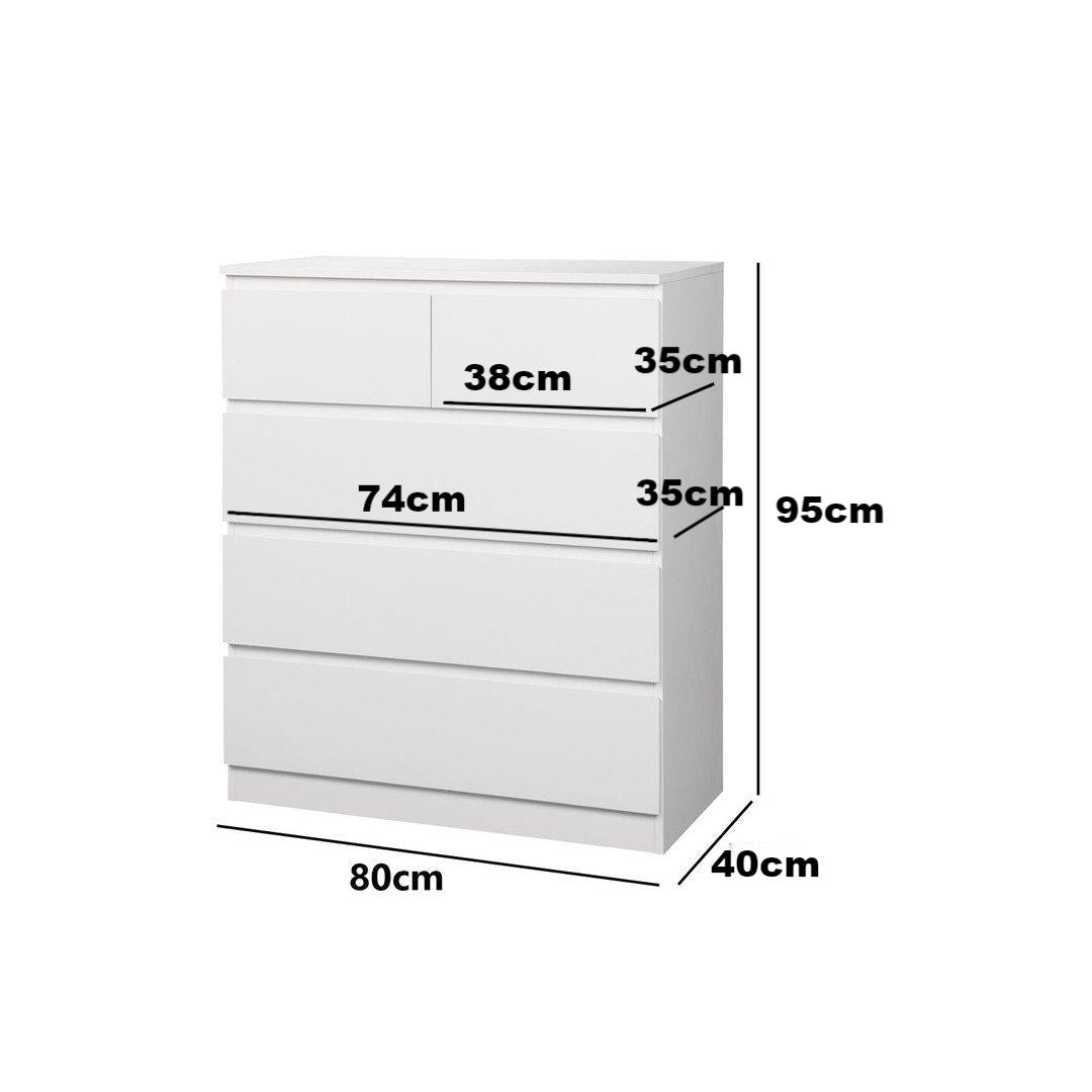 5 Chest of Drawers Tallboy