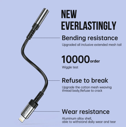 Vipfan Lightning to 3.5mm Audio Jack Adaptor