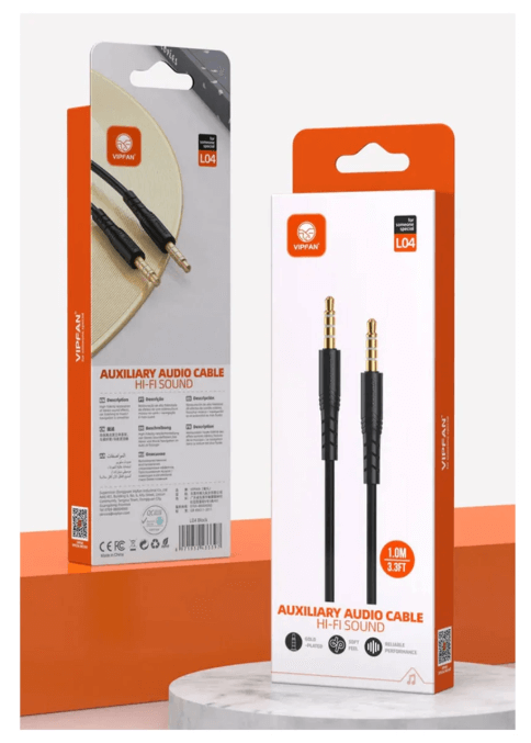 VipFan Premium Aux Cable 1 Meter L04