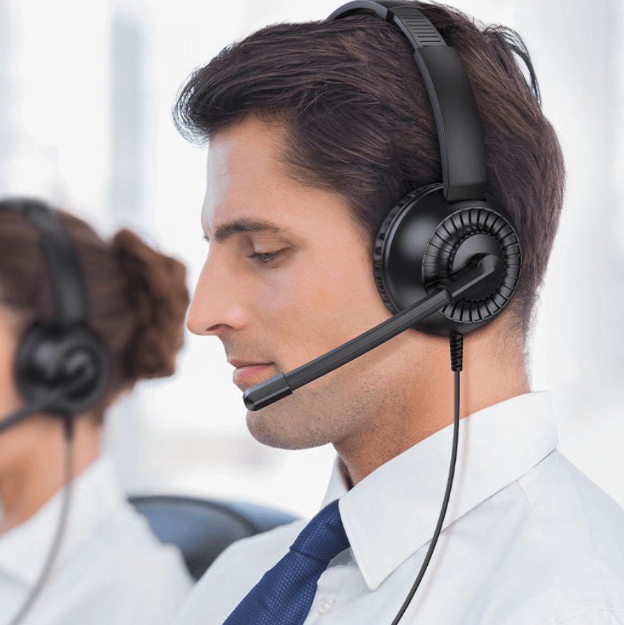 W112 Pure Wired Call Center Headset 3.5mm USB-A NZ