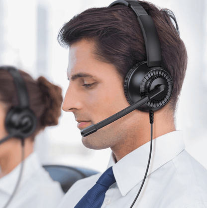 W112 Pure Wired Call Center Headset 3.5mm USB-A NZ