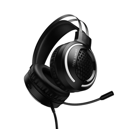 Wired Gaming Headset with 50mm Drivers, Mic & Tri-Color LED (W117)