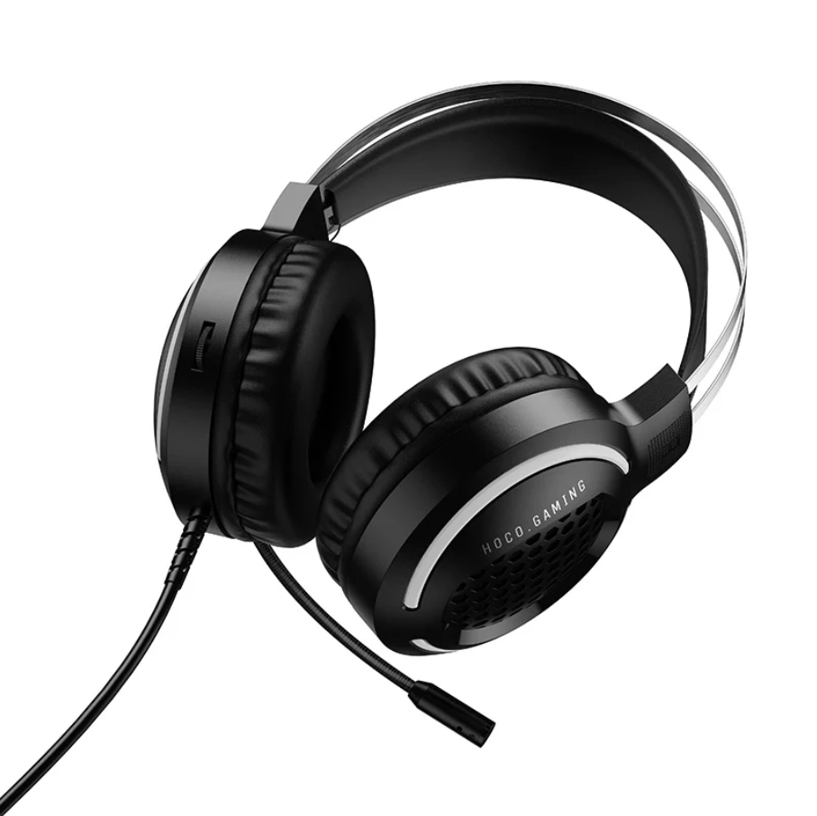 Wired Gaming Headset with 50mm Drivers, Mic & Tri-Color LED (W117)