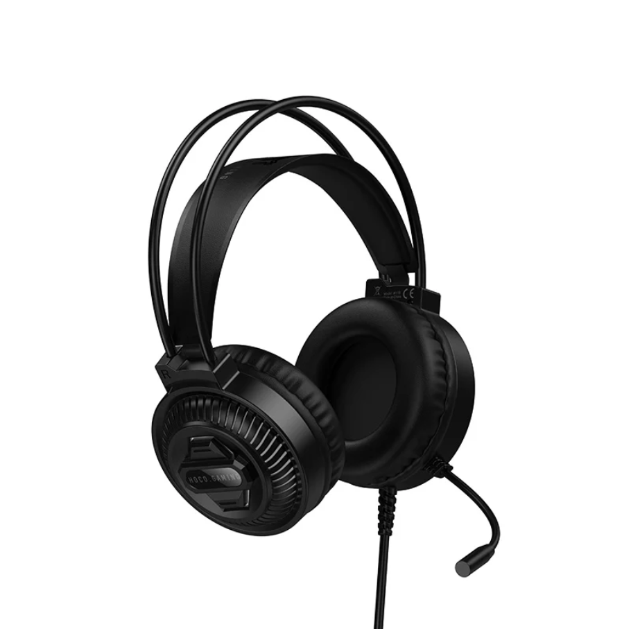 Lightweight Wired Gaming Headset with 40mm Drivers, Mic & LED (W118)
