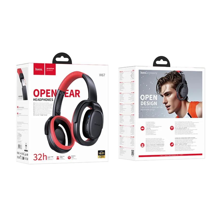 Open Ear Bluetooth Headset with 32 Hours Playtime (W67)