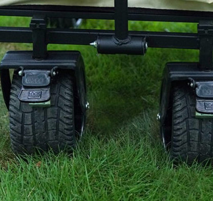 Collapsible Folding Wagon Camping Cart Brake 10"All Terrain Wheels