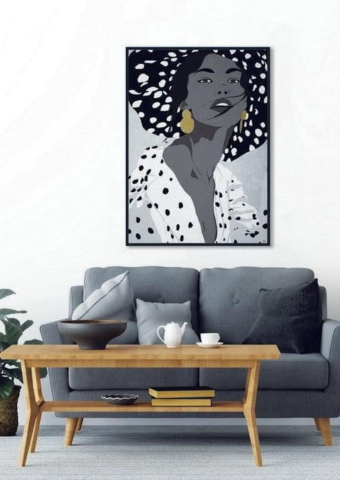 Online8 Framed Canvas Art - Maria Wall Art