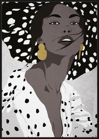 Online8 Framed Canvas Art - Maria Wall Art