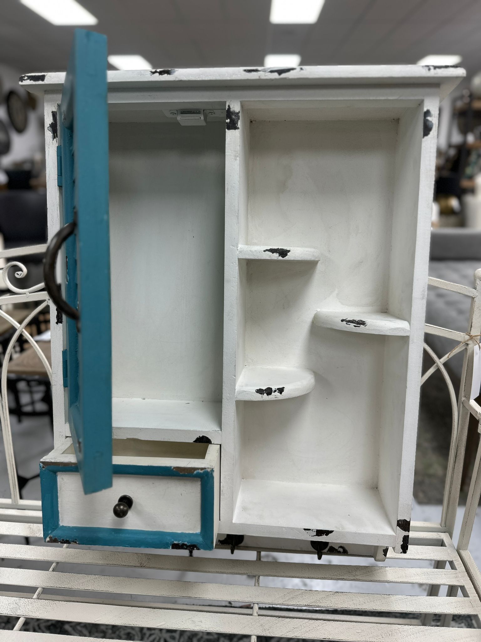 Wall Cabinet with Coat Hooks at online8 furniture store Auckland