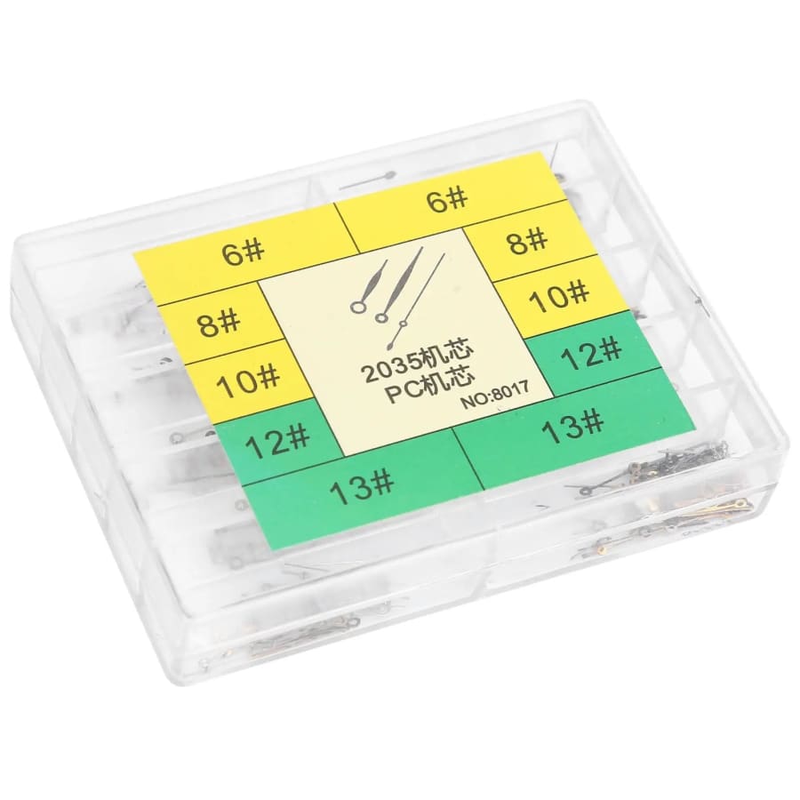 Watch Hour, Minute & Second Hands x 100 Sets in Black, Gold & Silver