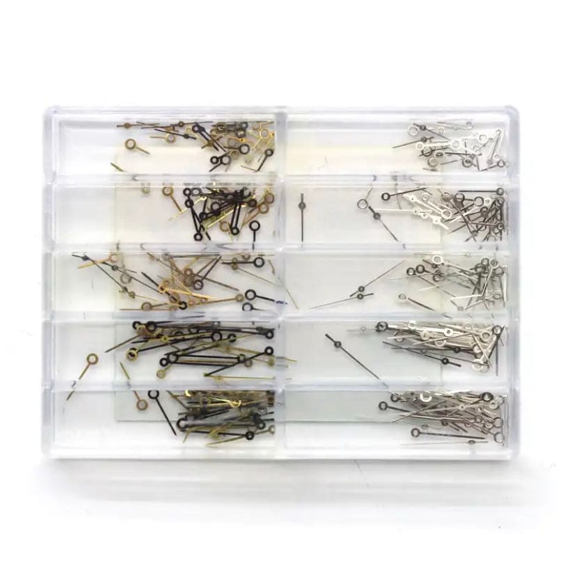 Watch Hour, Minute & Second Hands x 100 Sets in Black, Gold & Silver