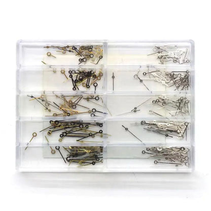 Watch Hour, Minute & Second Hands x 100 Sets in Black, Gold & Silver