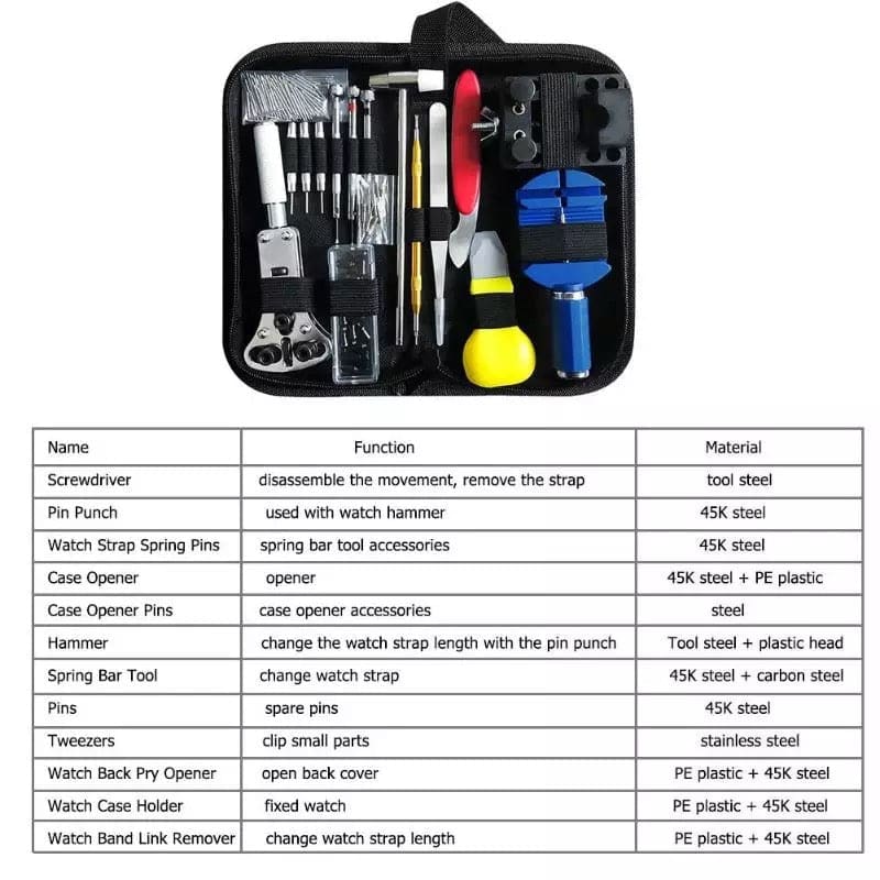 Watch Repair Toolkit (147 pieces)