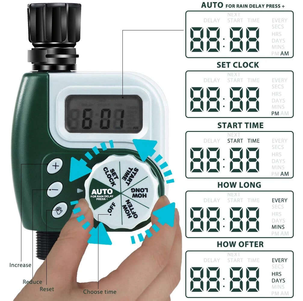 water timer with filter