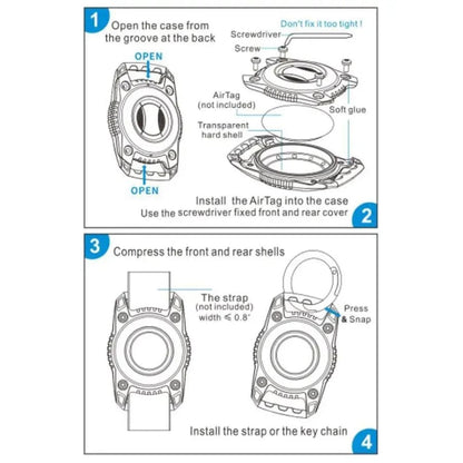 Waterproof Apple Air Tag Holder (for straps)