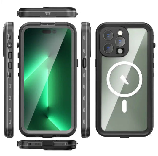 Waterproof & Shockproof Case for iPhone 16 Pro – Clear Protective Cover