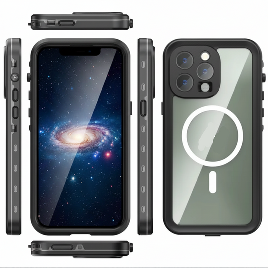 Waterproof & Shockproof Case for iPhone 16 Pro – Clear Protective Cover