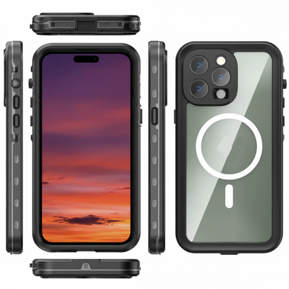Waterproof & Shockproof Case for iPhone 16 Pro Max – Clear Protective Cover