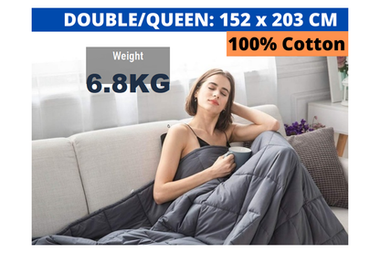 6.8kg Weighted blanket 152 x 203cm
