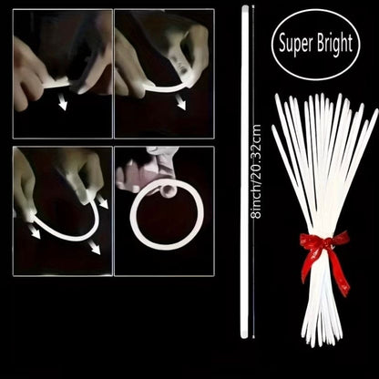 White Glow Sticks (Pack of 48)