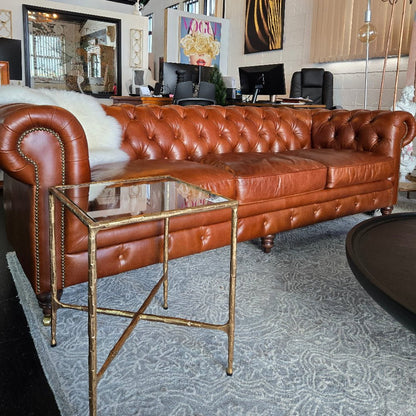 Windsor 3.5 Seater Aged Leather Chesterfield Sofa at online8 furniture store Auckland