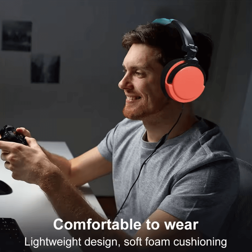 Wired Gaming Headset with Microphone & Volume Control