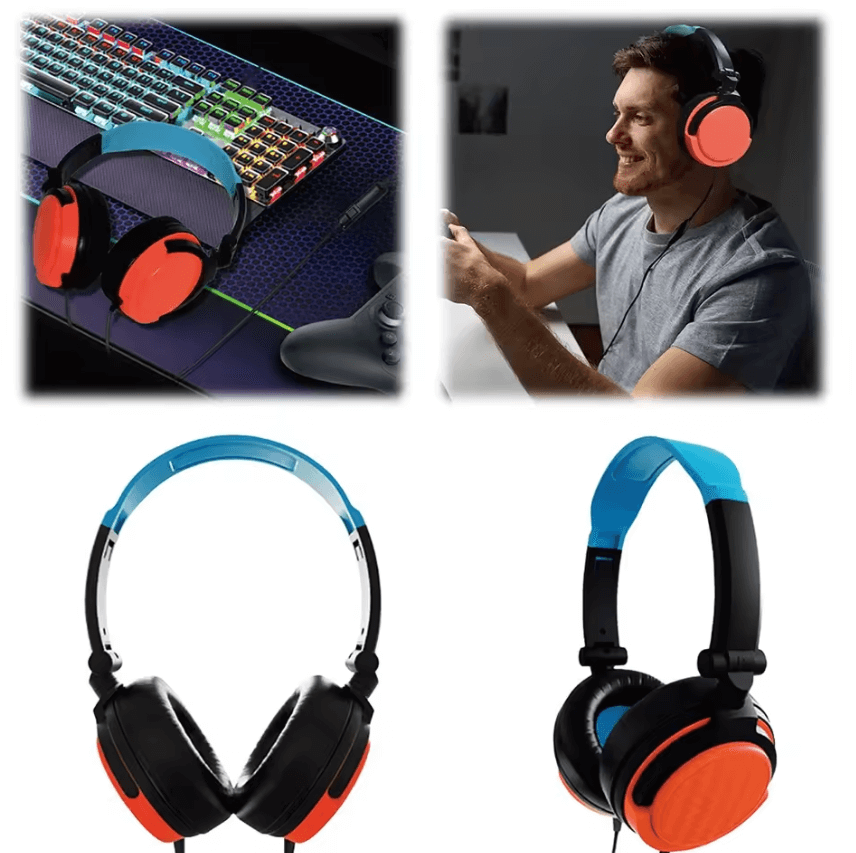 Wired Gaming Headset with Microphone & Volume Control
